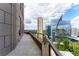 Spacious balcony offering stunning city skyline views and a relaxing atmosphere at 3376 Peachtree Ne Rd # 32A, Atlanta, GA 30326