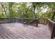 Wooden deck overlooking a wooded area at 4055 Vista Point Ln, Suwanee, GA 30024