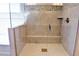 Large walk-in shower with tiled walls and seat at 222 Gallant Fox Way, Acworth, GA 30102
