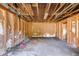 Unfinished garage with exposed beams at 6085 Hotel St, Austell, GA 30106