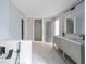 Spa-like bathroom with double vanity and marble shower at 1630 Ezra Church Nw Dr, Atlanta, GA 30314