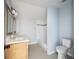 Modern bathroom with double vanity, bathtub and tile at 1630 Ezra Church Nw Dr, Atlanta, GA 30314