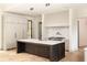 Gourmet kitchen with island, marble countertops, and high-end stainless steel appliances at 8350 Farmette Bnd, Chattahoochee Hills, GA 30268