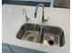 Modern double sink with chrome faucet and water filter at 3370 Reagan Way # 84, Lawrenceville, GA 30044
