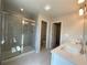 Bathroom with a large walk-in shower and double vanity at 3370 Reagan Way # 84, Lawrenceville, GA 30044