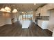Open concept kitchen with island and white cabinets at 3370 Reagan Way # 84, Lawrenceville, GA 30044