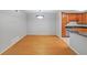 Bright dining room with hardwood floors and light walls at 1468 Briarwood Rd # 805, Brookhaven, GA 30319