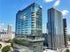 Aerial view of modern high-rise building and city skyline at 45 Ivan Allen Jr Nw Blvd # 2306, Atlanta, GA 30308