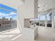 Modern fireplace in open living area with city views at 45 Ivan Allen Jr Nw Blvd # 2306, Atlanta, GA 30308