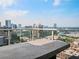 Balcony with modern concrete table and city views at 45 Ivan Allen Jr Nw Blvd # 2306, Atlanta, GA 30308