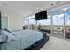 Luxurious bedroom with city views and private balcony at 45 Ivan Allen Jr Nw Blvd # 2306, Atlanta, GA 30308