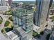 Aerial view of a modern high-rise building with pool at 45 Ivan Allen Jr Nw Blvd # 2306, Atlanta, GA 30308