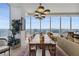 Elegant dining room with hardwood floors and cityscape views at 3630 Peachtree Rd # Ph3302, Atlanta, GA 30326