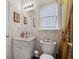 Clean bathroom with single vanity and shower/tub combo at 2600 Wells Sw Ter, Atlanta, GA 30331