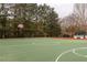 Outdoor basketball court with green surface at 320 Willow Cv, Canton, GA 30114