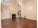 Living room with hardwood floors, fireplace and door to outside at 2558 Rainmaker Dr, Decatur, GA 30034