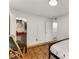 Bedroom with walk-in closet and animal print rug at 5696 Kingsport Dr # 3, Atlanta, GA 30342