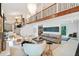 Spacious living room features a high ceiling and unique mid-century modern furniture at 3368 Regalwoods Dr, Atlanta, GA 30340