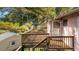 Elevated wooden deck overlooks backyard at 3664 Broadview Ct, Decatur, GA 30032