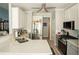 Updated kitchen featuring stainless steel appliances and quartz countertops at 500 Chestnut Walk, Canton, GA 30114