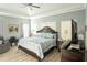 Spacious main bedroom with a king-size bed and ensuite bathroom at 500 Chestnut Walk, Canton, GA 30114