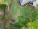 Aerial view of a spacious backyard with lush green grass at 500 Chestnut Walk, Canton, GA 30114