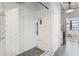 Updated bathroom with a large walk-in shower and subway tile at 878 Peachtree Ne St # 612, Atlanta, GA 30309