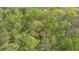 Aerial view of house nestled in the woods at 7790 Atlanta Newnan Rd, Chattahoochee Hills, GA 30268