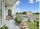 Relaxing balcony with seating and city views at 2500 Peachtree Nw Rd # 405S, Atlanta, GA 30305