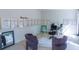 Bright home office features a glass desk, comfortable chairs, and large windows at 2004 Fontainbleau Dr, Conyers, GA 30094