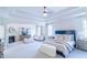 Spacious main bedroom with a cozy sitting area and fireplace at 2004 Fontainbleau Dr, Conyers, GA 30094
