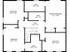 Upper floor plan, showing primary bedroom and other bedrooms and bathrooms at 3636 Evans Rd, Atlanta, GA 30340