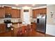 Modern kitchen with granite countertops and stainless steel appliances at 3853 Locksley Trl, Douglasville, GA 30135
