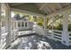 Screened gazebo with ceiling fan overlooking backyard at 150 E Main St, Rutledge, GA 30663