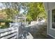 Spacious back deck with gazebo and white railing at 150 E Main St, Rutledge, GA 30663