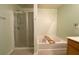 Bathroom with soaking tub and separate shower at 6148 Indian Wood Se Cir, Mableton, GA 30126