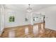 Bright dining room featuring hardwood floors and chandelier at 956 Glenwood Park Se Dr, Atlanta, GA 30316