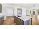 Modern kitchen with island and stainless steel appliances at 956 Glenwood Park Se Dr, Atlanta, GA 30316