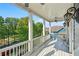 Relaxing balcony overlooking a tree-lined street at 956 Glenwood Park Se Dr, Atlanta, GA 30316