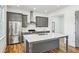 Modern kitchen with stainless steel appliances and island at 956 Glenwood Park Se Dr, Atlanta, GA 30316