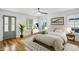 Main bedroom with hardwood floors and large windows at 956 Glenwood Park Se Dr, Atlanta, GA 30316