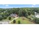 Aerial view of house, large backyard, and surrounding neighborhood at 1500 Terminal Ct, Mcdonough, GA 30252