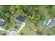 High-angle view of house, yard, and above-ground pool at 1500 Terminal Ct, Mcdonough, GA 30252