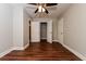 Spacious bedroom with hardwood floors and ample closet space at 1868 Longdale Dr, Decatur, GA 30032