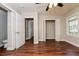Bright bedroom with hardwood floors and spacious closets at 1868 Longdale Dr, Decatur, GA 30032