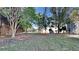 Private backyard with mature trees and grassy area at 12497 Lakeside Pkwy, Fayetteville, GA 30215