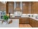 Gourmet kitchen with custom cabinetry and marble countertops at 2021 Old Dallas Rd, Marietta, GA 30064