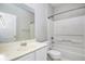 Clean bathroom with a bathtub, toilet and sink at 421 Bedford Xing, Mcdonough, GA 30253