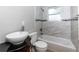 Clean bathroom with marble tile and updated fixtures at 2911 Glenwood Se Ave, Atlanta, GA 30317
