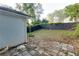 Landscaped backyard with a paved patio and privacy fence at 2911 Glenwood Se Ave, Atlanta, GA 30317